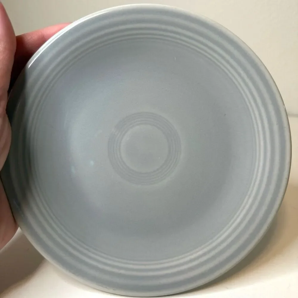 Vintage Fiesta Gray‎ Bread Plate 6”